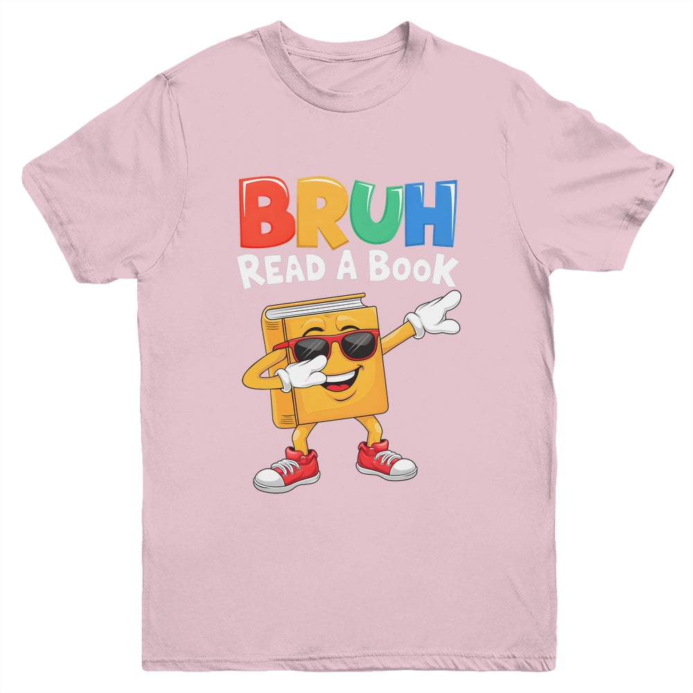 Read A Book BRUH Funny Dabbing Book Teacher Students Reading Youth Shirt | siriusteestore