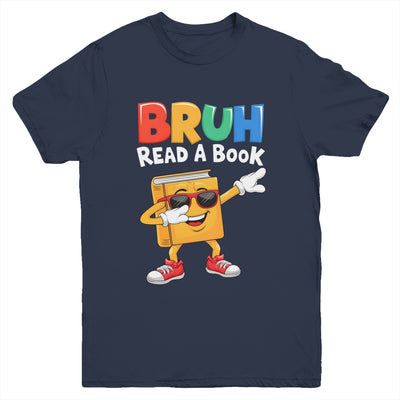 Read A Book BRUH Funny Dabbing Book Teacher Students Reading Youth Shirt | siriusteestore