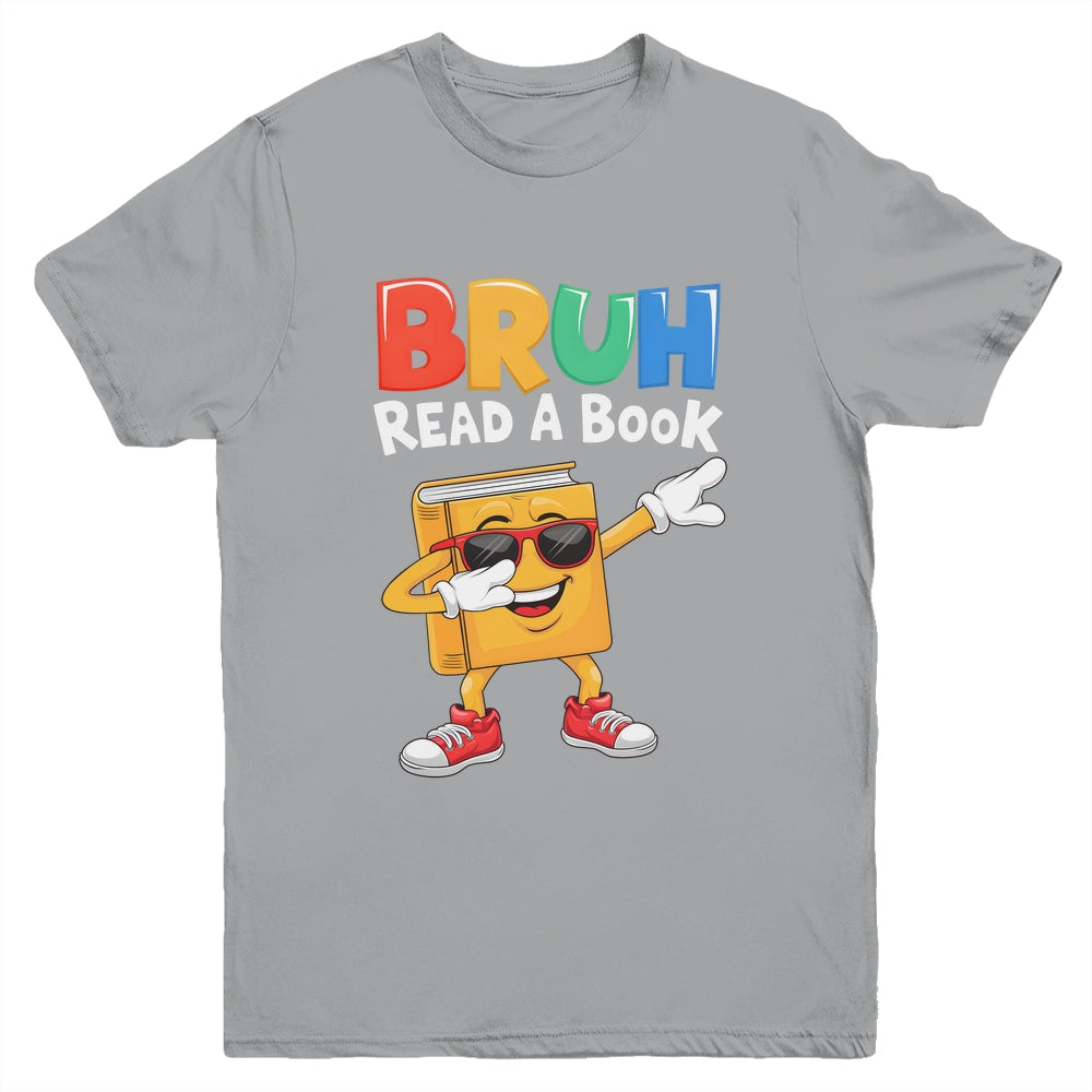 Read A Book BRUH Funny Dabbing Book Teacher Students Reading Youth Shirt | siriusteestore