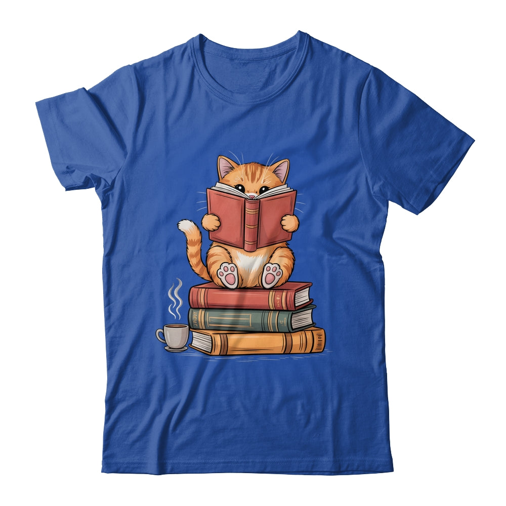 Reading Book Cat Bookish Librarian Reader Book Lover Shirt & Tank Top | siriusteestore