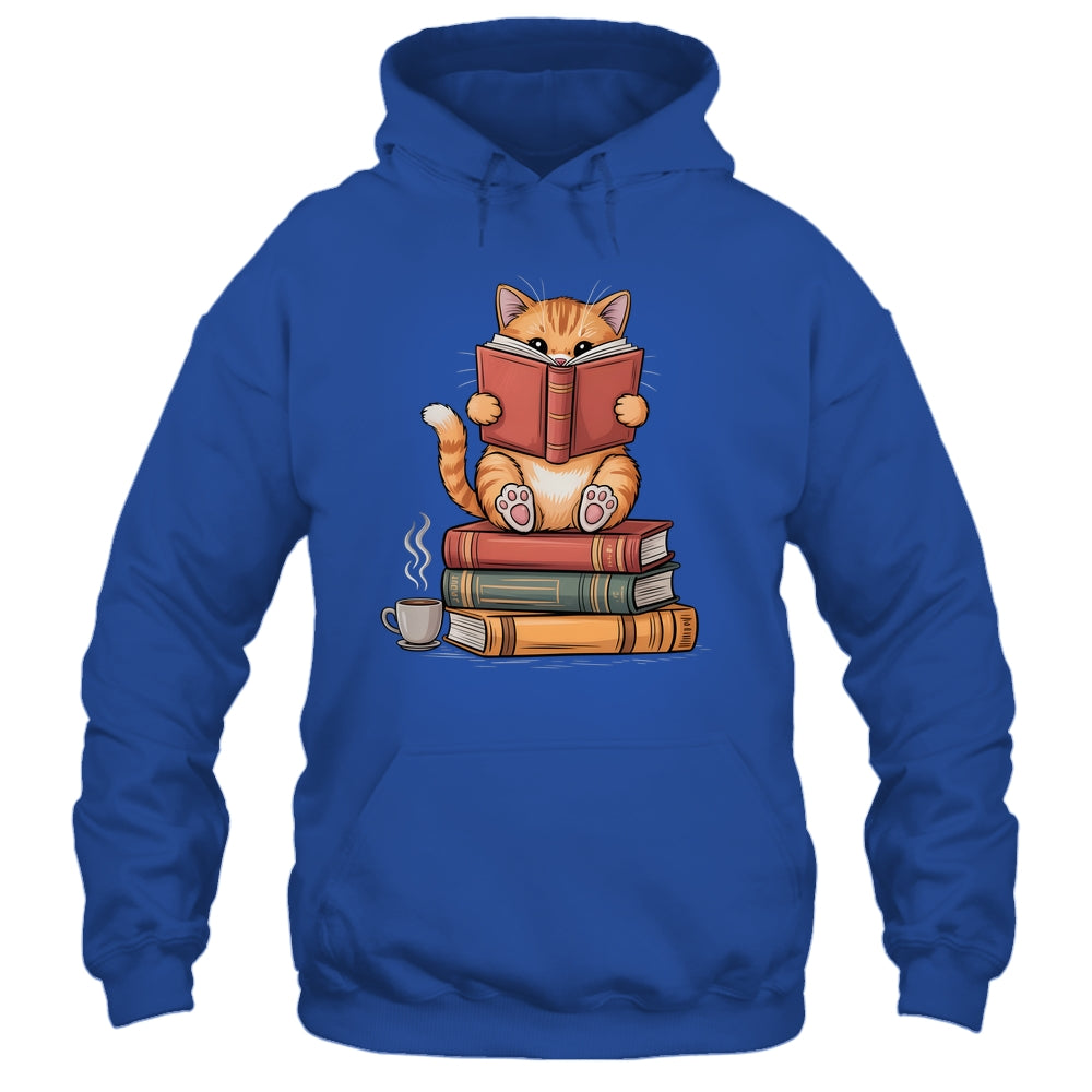 Reading Book Cat Bookish Librarian Reader Book Lover Shirt & Tank Top | siriusteestore