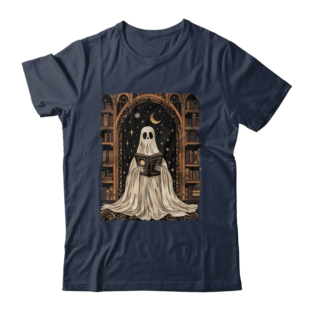 Reading Ghost Library Halloween Librarian Book Lovers Women Shirt & Hoodie | siriusteestore
