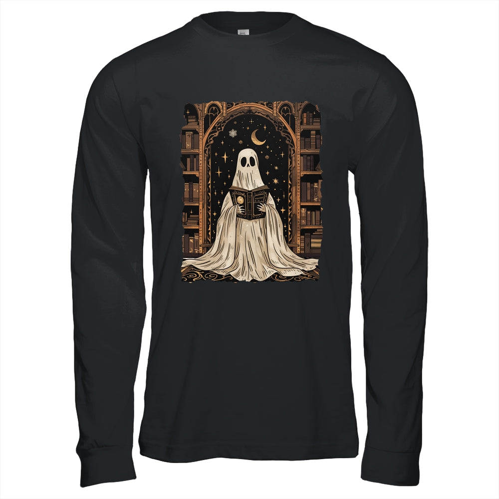 Reading Ghost Library Halloween Librarian Book Lovers Women Shirt & Hoodie | siriusteestore