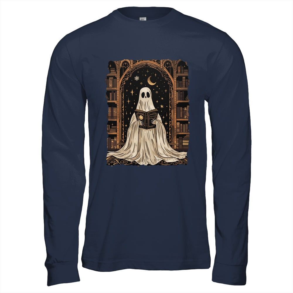Reading Ghost Library Halloween Librarian Book Lovers Women Shirt & Hoodie | siriusteestore