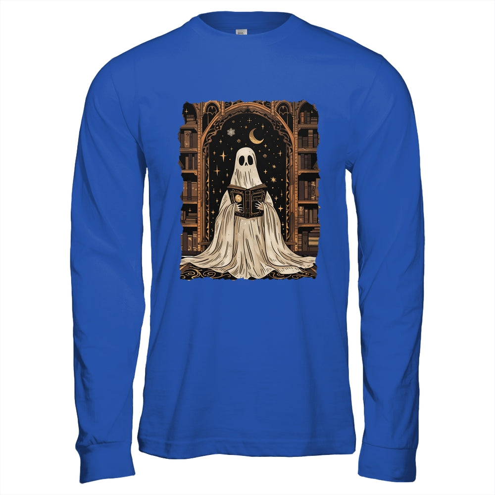 Reading Ghost Library Halloween Librarian Book Lovers Women Shirt & Hoodie | siriusteestore