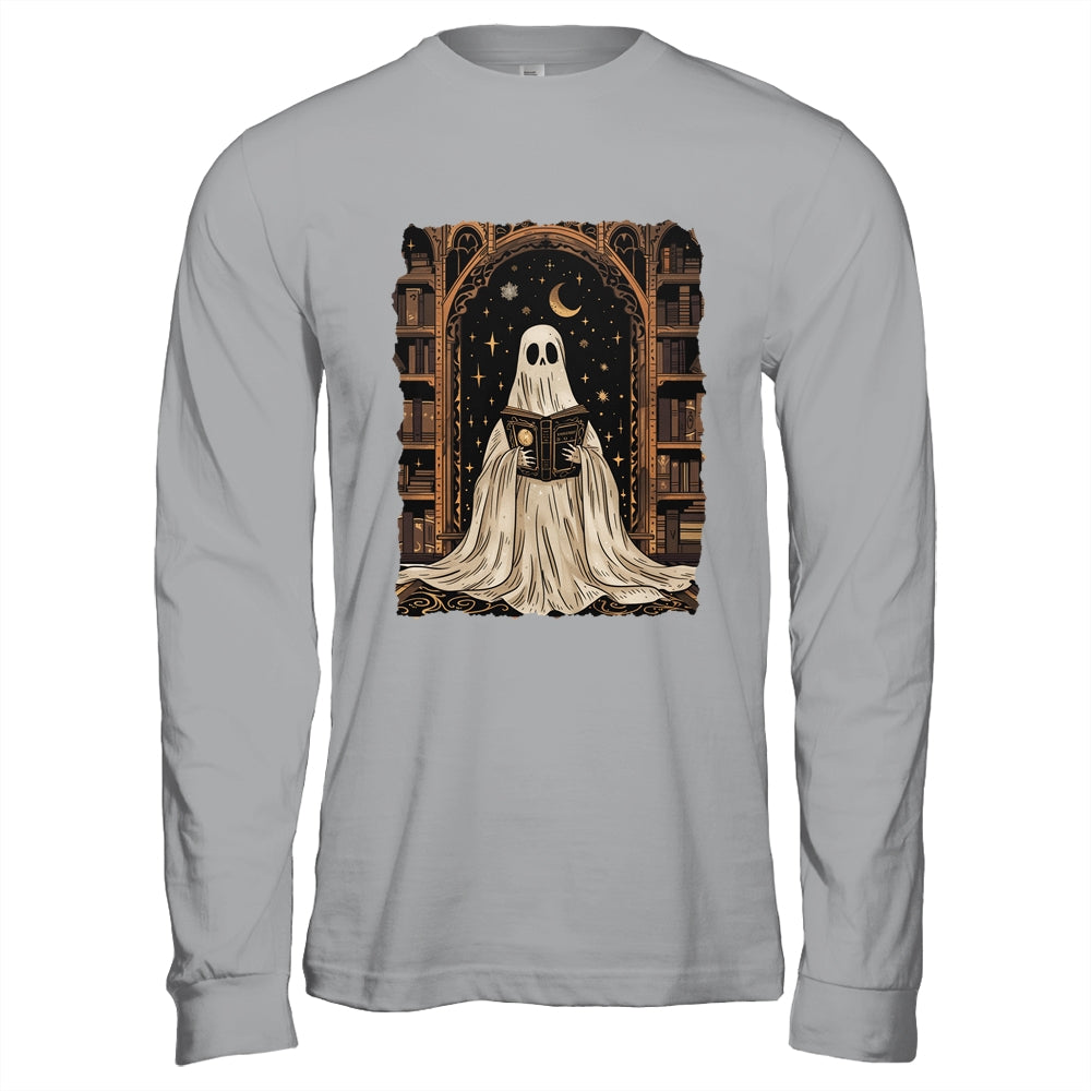 Reading Ghost Library Halloween Librarian Book Lovers Women Shirt & Hoodie | siriusteestore