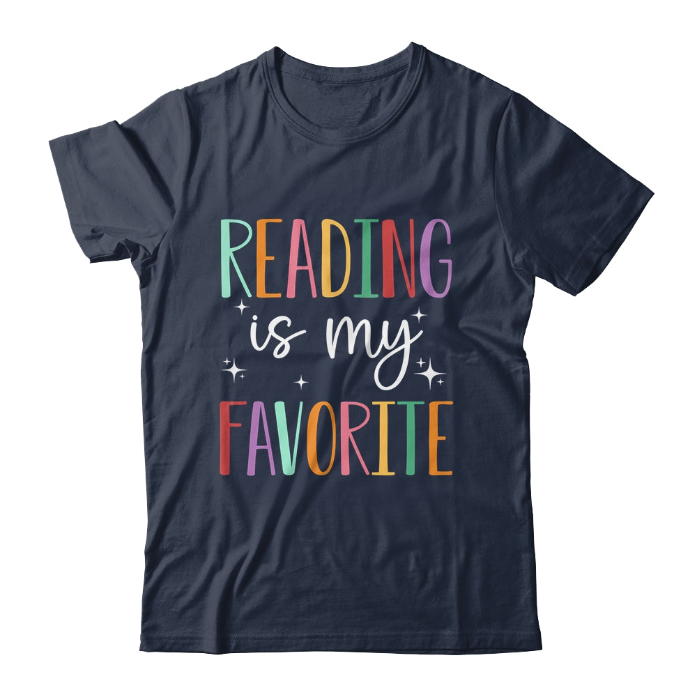 Reading Is My Favorite Teacher Bookworm And Library Worker Shirt & Tank Top | siriusteestore