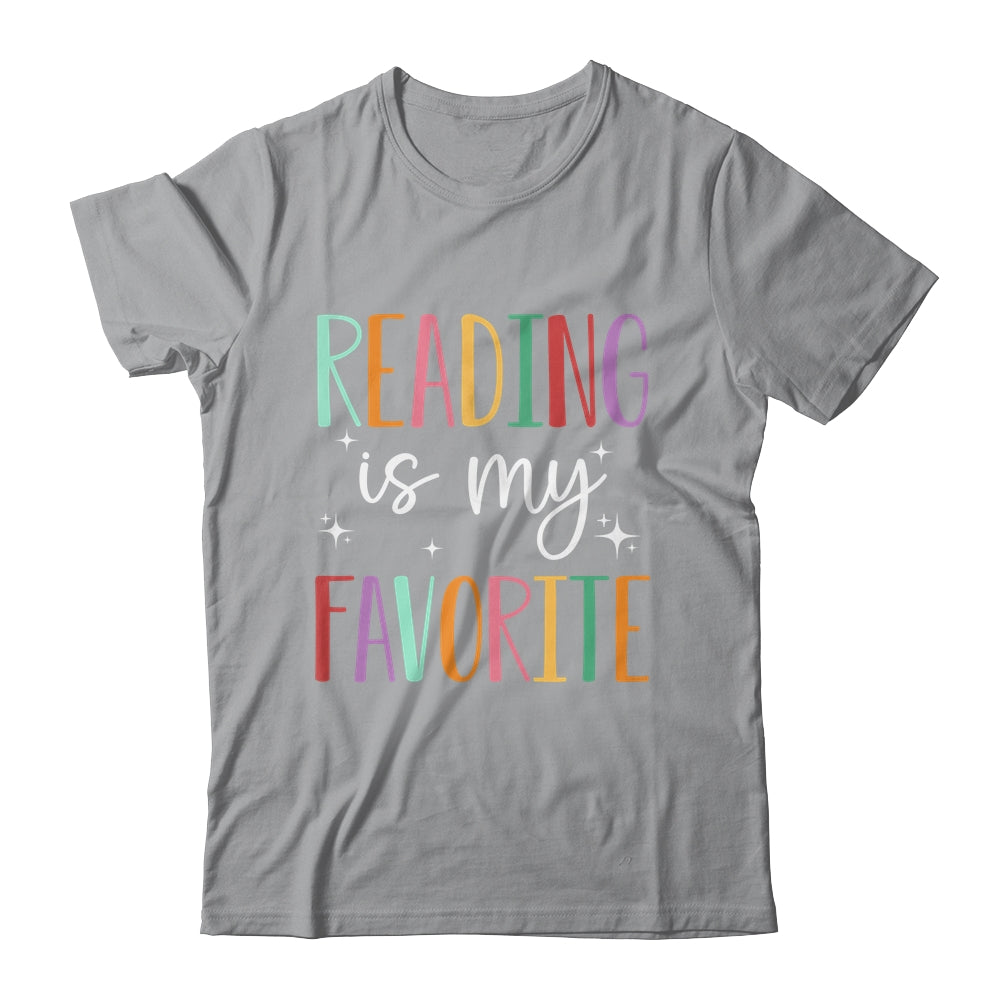 Reading Is My Favorite Teacher Bookworm And Library Worker Shirt & Tank Top | siriusteestore