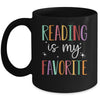 Reading Is My Favorite Teacher Bookworm And Library Worker Mug | siriusteestore