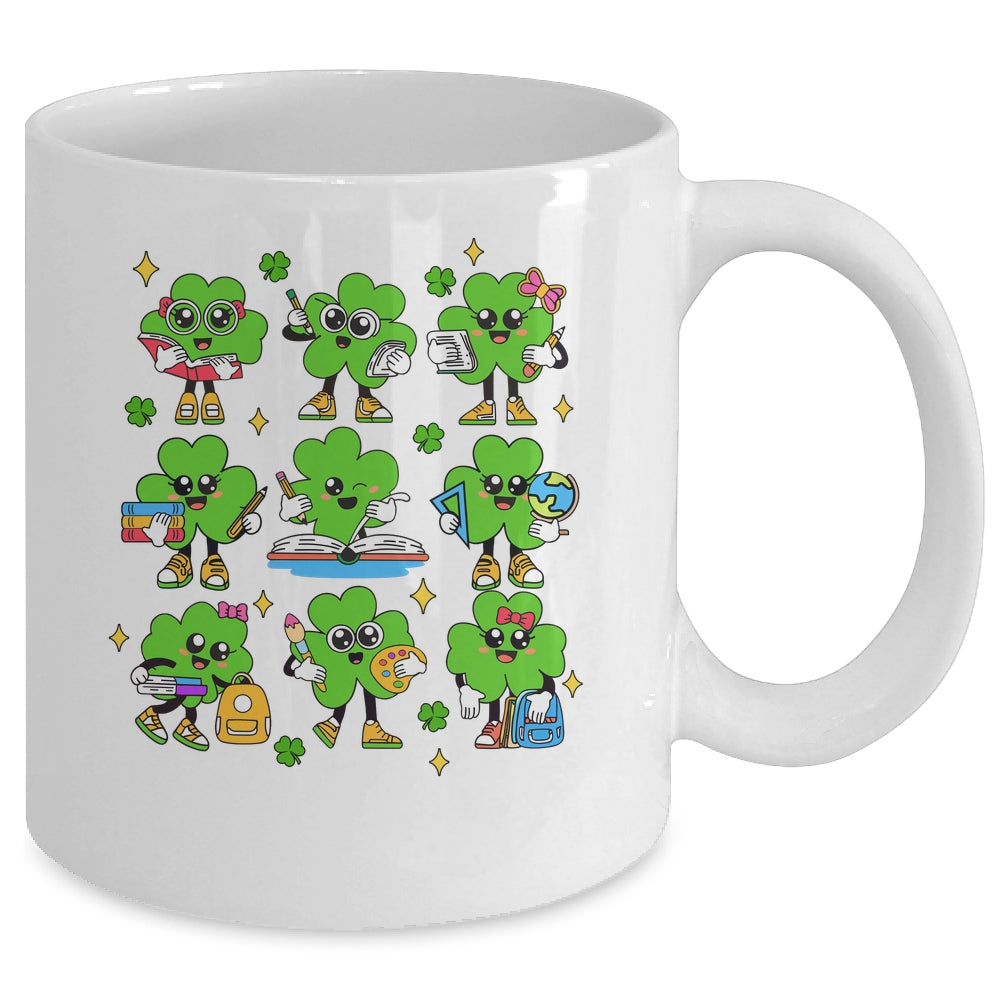 Reading Shamrock St Patricks Day Irish Teacher Women Girl Mug | siriusteestore