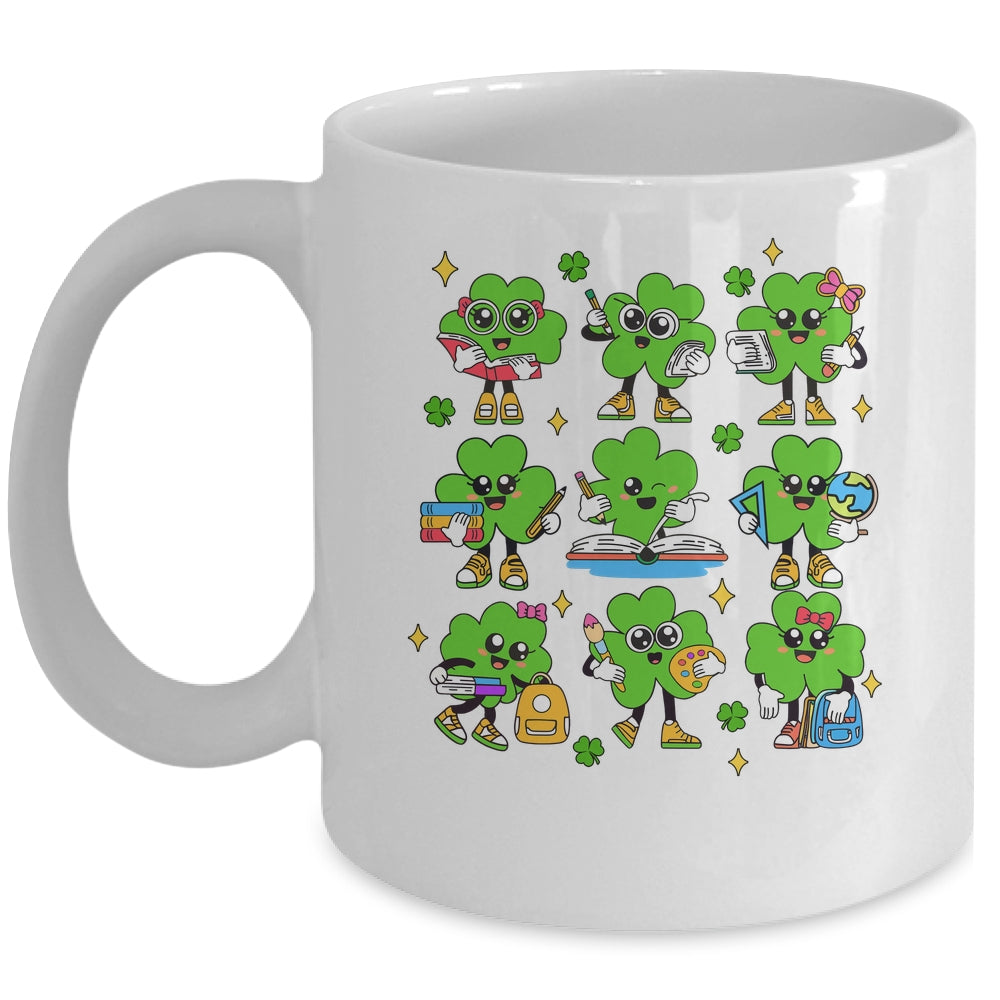 Reading Shamrock St Patricks Day Irish Teacher Women Girl Mug | siriusteestore
