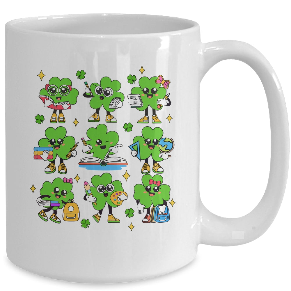 Reading Shamrock St Patricks Day Irish Teacher Women Girl Mug | siriusteestore