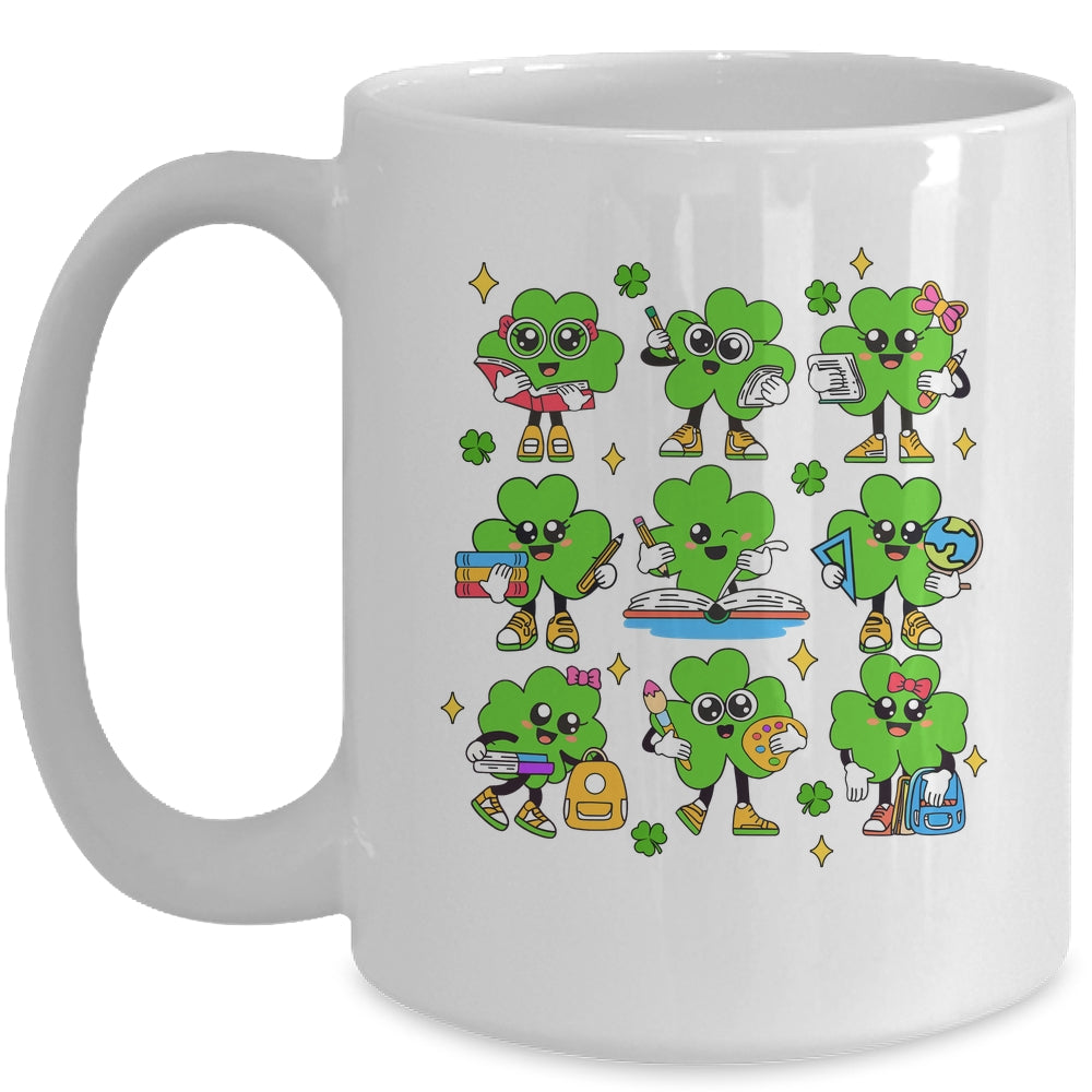 Reading Shamrock St Patricks Day Irish Teacher Women Girl Mug | siriusteestore