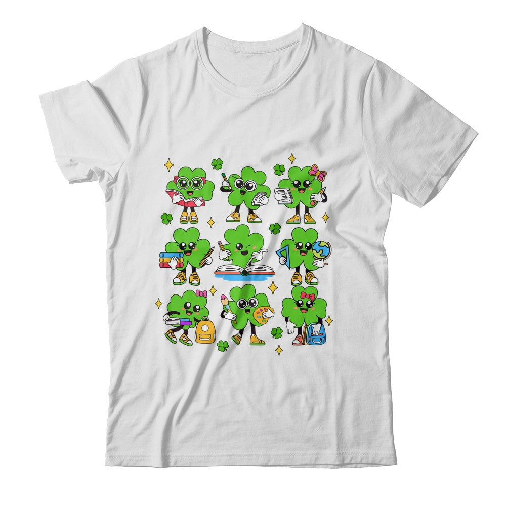 Reading Shamrock St Patricks Day Irish Teacher Women Girl Shirt & Sweatshirt | siriusteestore