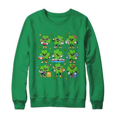 Reading Shamrock St Patricks Day Irish Teacher Women Girl Shirt & Sweatshirt | siriusteestore