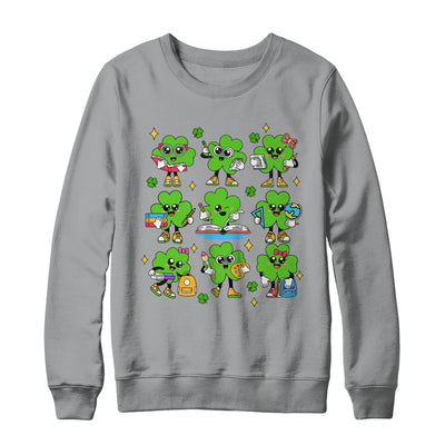 Reading Shamrock St Patricks Day Irish Teacher Women Girl Shirt & Sweatshirt | siriusteestore