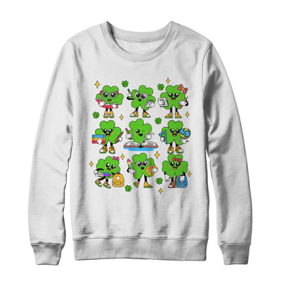 Reading Shamrock St Patricks Day Irish Teacher Women Girl Shirt & Sweatshirt | siriusteestore