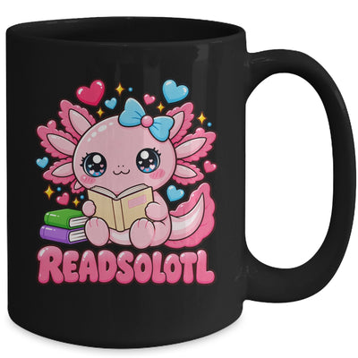Readsolotl Kawaii Pink Axolotl Funny Reading Book Lover Mug | siriusteestore