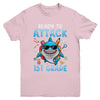 Ready To Attack 1st Grade Shark First Day Of School Boys Youth Shirt | siriusteestore