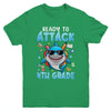 Ready To Attack 4th Grade Shark First Day Of School Boys Youth Shirt | siriusteestore