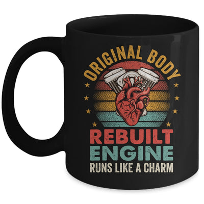 Rebuilt Engine Open Heart Surgery Recovery Survivor Men Mug | siriusteestore