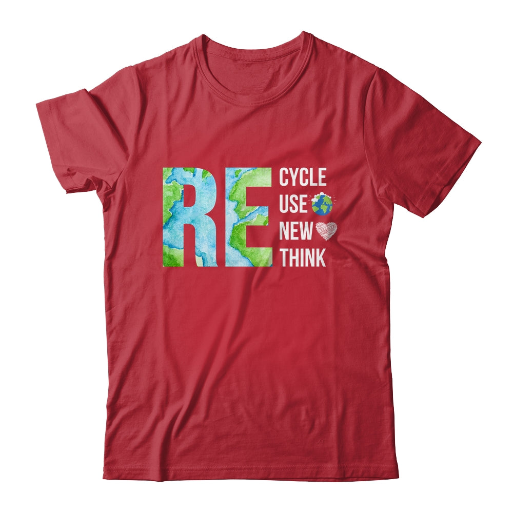 Recycle Reuse Renew Rethink Activism Earth Day Shirt & Tank Top | siriusteestore
