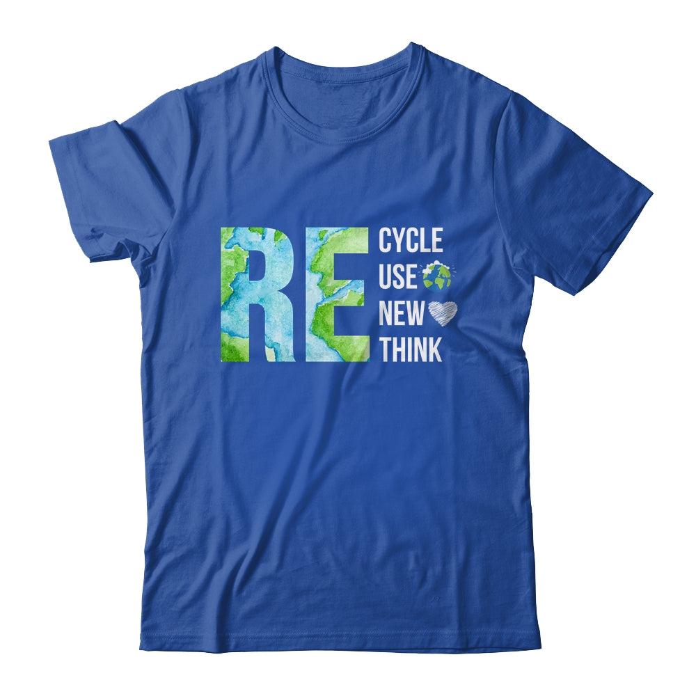 Recycle Reuse Renew Rethink Activism Earth Day Shirt & Tank Top | siriusteestore