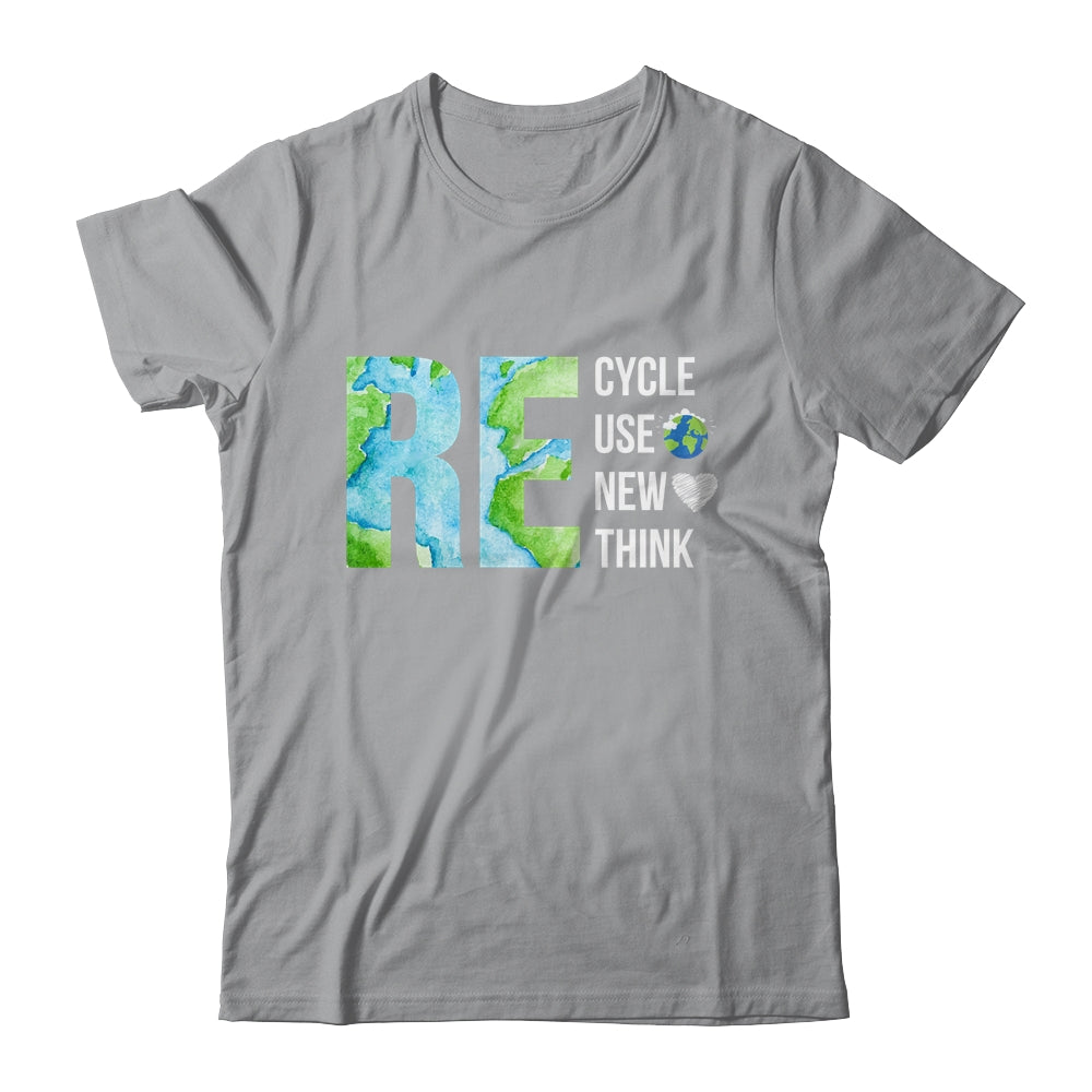 Recycle Reuse Renew Rethink Activism Earth Day Shirt & Tank Top | siriusteestore