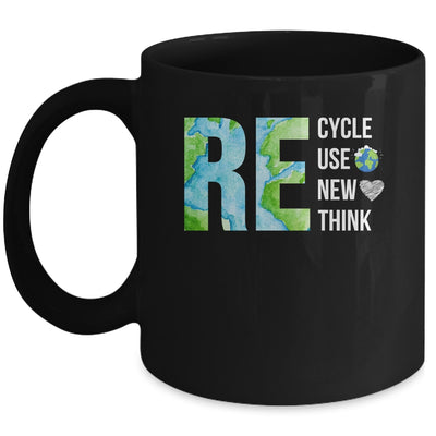 Recycle Reuse Renew Rethink Activism Earth Day Mug | siriusteestore