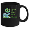 Recycle Reuse Renew Rethink Earth Day Environmental Activism Mug | siriusteestore