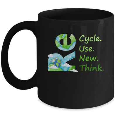 Recycle Reuse Renew Rethink Earth Day Environmental Activism Mug | siriusteestore