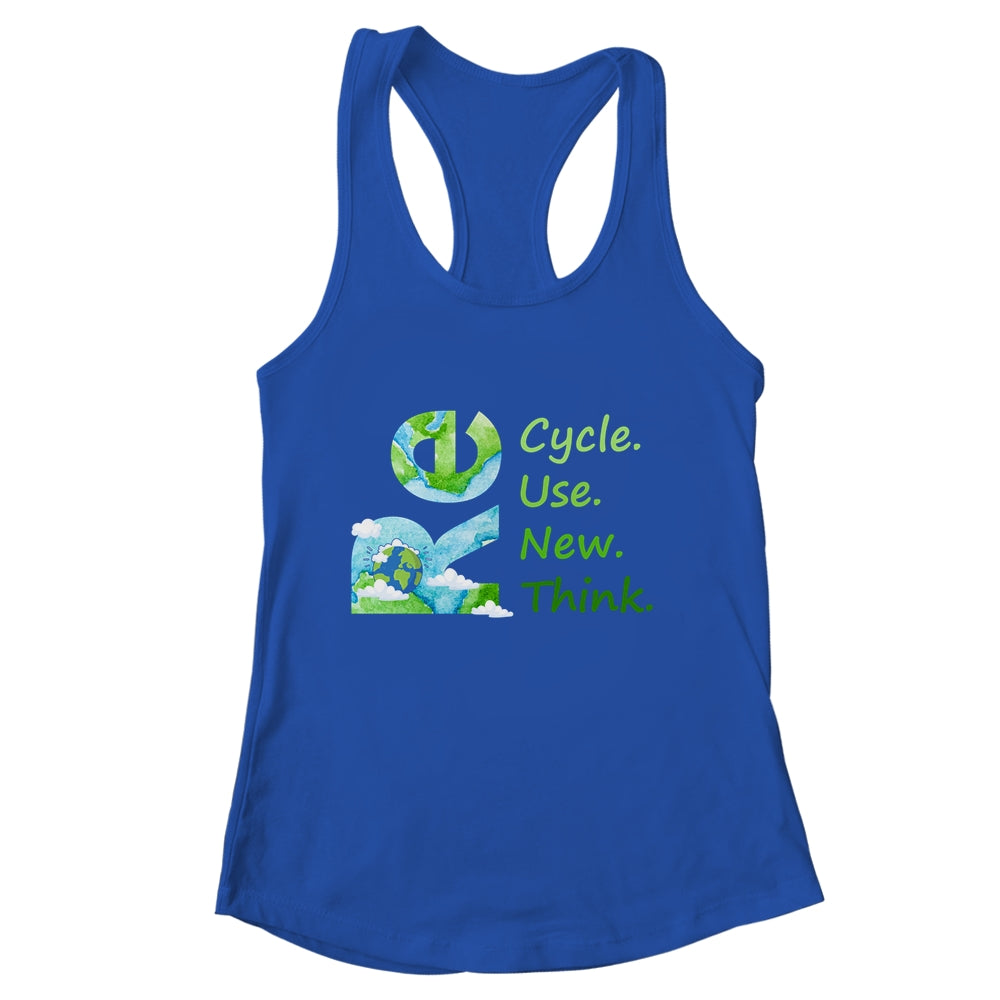 Recycle Reuse Renew Rethink Earth Day Environmental Activism Shirt & Tank Top | siriusteestore