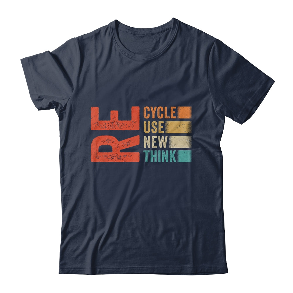 Recycle Reuse Renew Rethink Earth Day Retro Shirt & Tank Top | siriusteestore