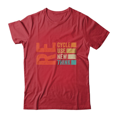 Recycle Reuse Renew Rethink Earth Day Retro Shirt & Tank Top | siriusteestore