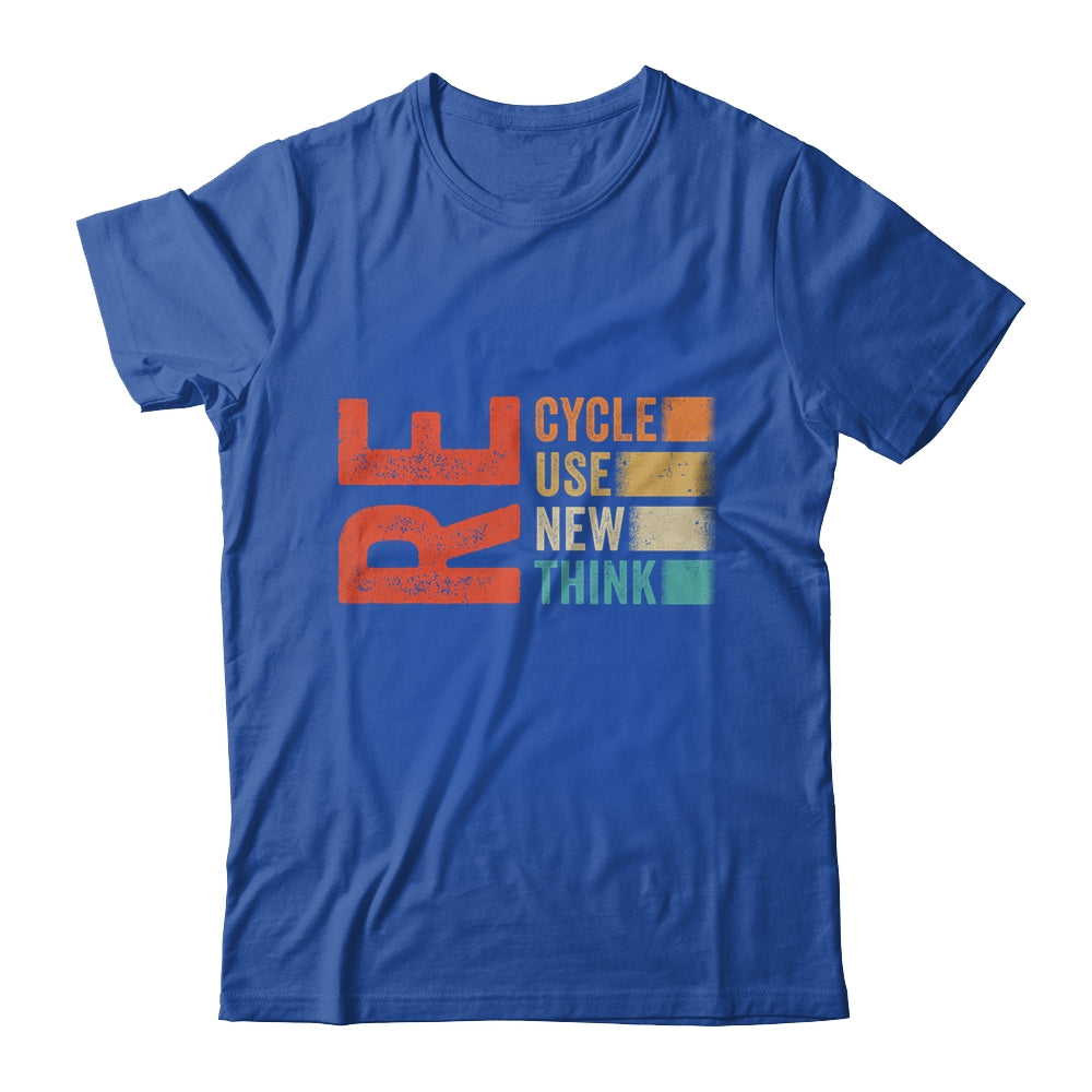 Recycle Reuse Renew Rethink Earth Day Retro Shirt & Tank Top | siriusteestore