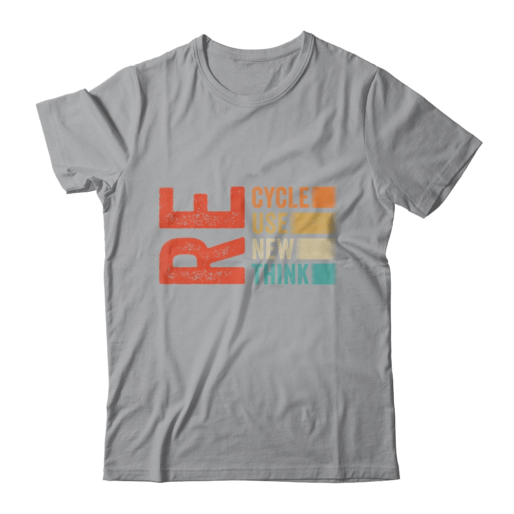 Recycle Reuse Renew Rethink Earth Day Retro Shirt & Tank Top | siriusteestore