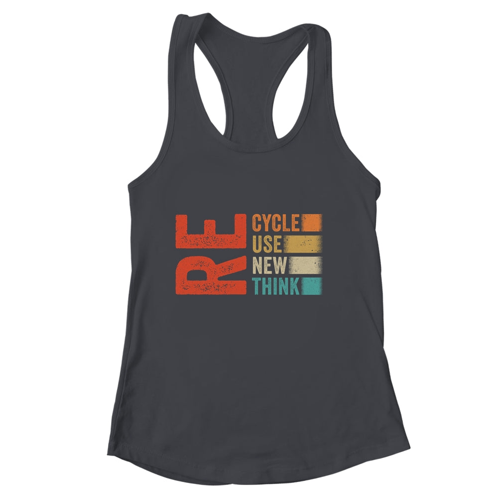 Recycle Reuse Renew Rethink Earth Day Retro Shirt & Tank Top | siriusteestore