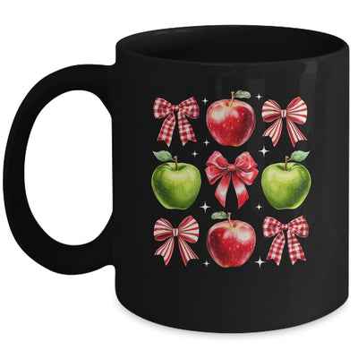 Red Coquette Bows Apple Picking Crew Apple Picking Season Mug | siriusteestore