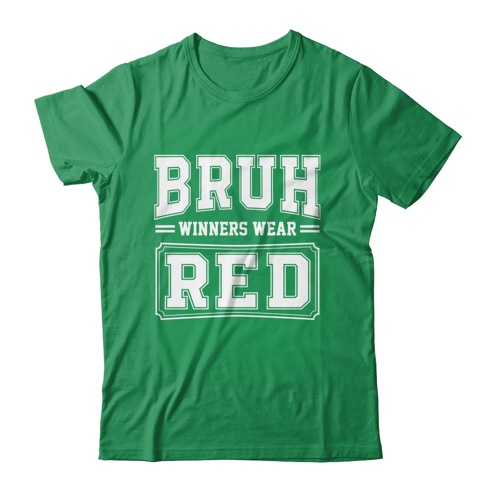 Red Field Day Team Spirit Bruh Winners Wear Red Shirt & Hoodie | siriusteestore
