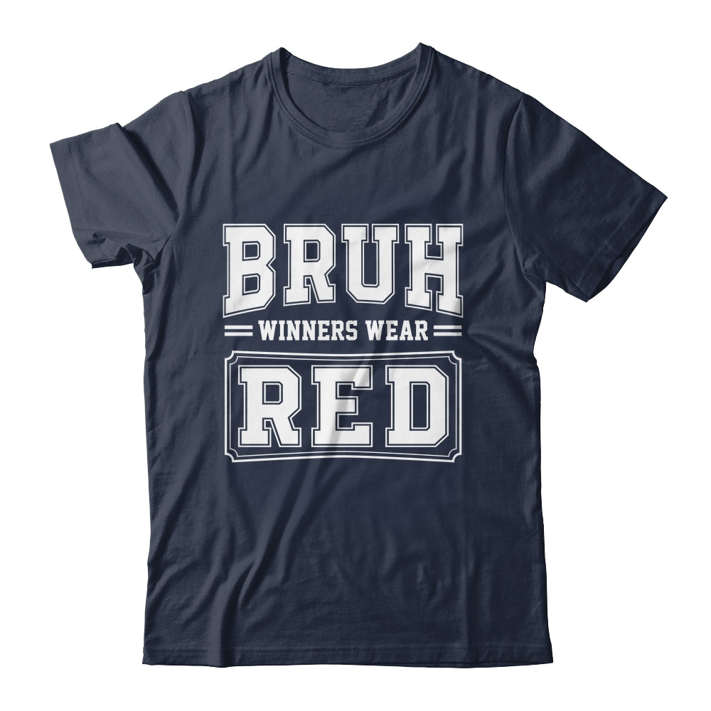 Red Field Day Team Spirit Bruh Winners Wear Red Shirt & Hoodie | siriusteestore