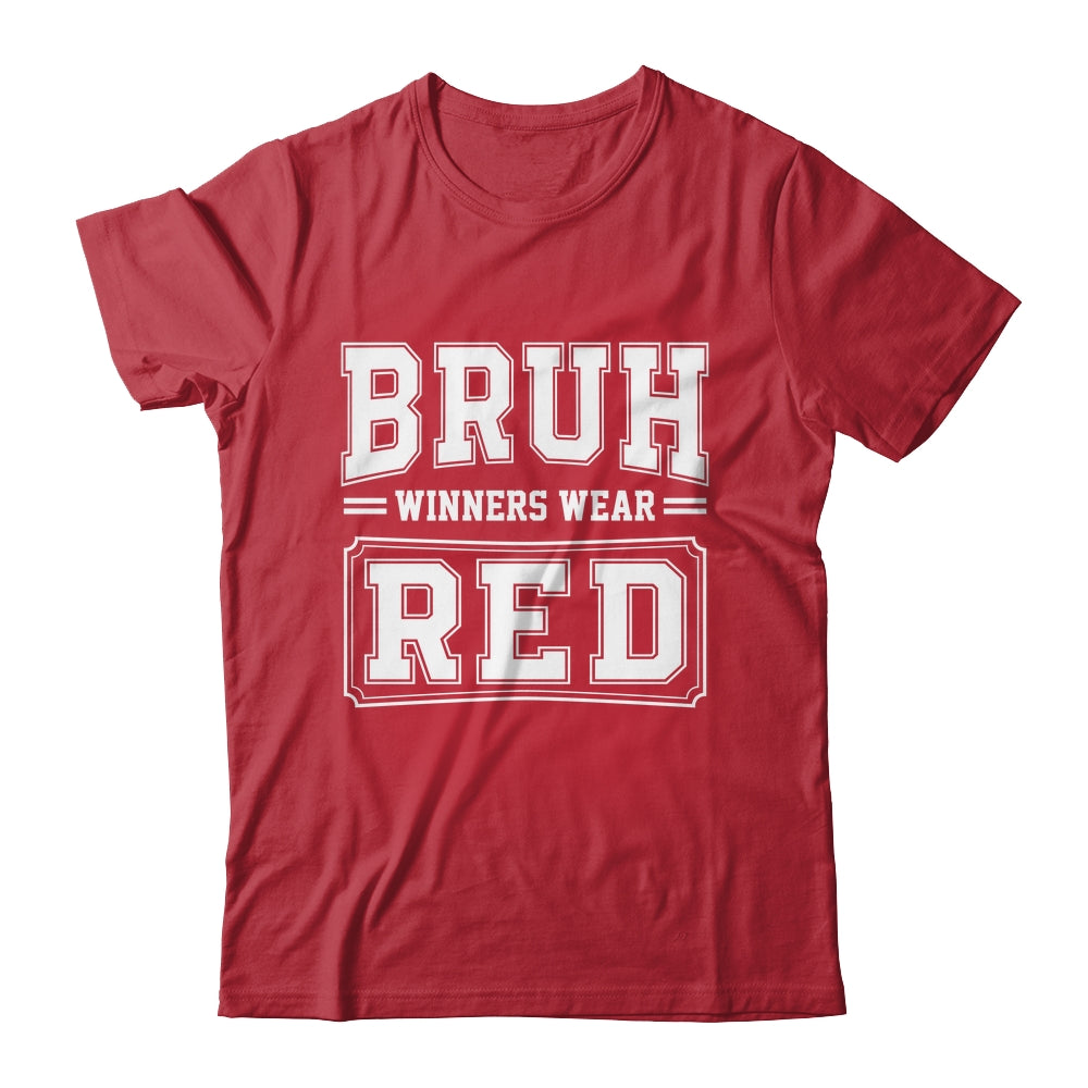 Red Field Day Team Spirit Bruh Winners Wear Red Shirt & Hoodie | siriusteestore
