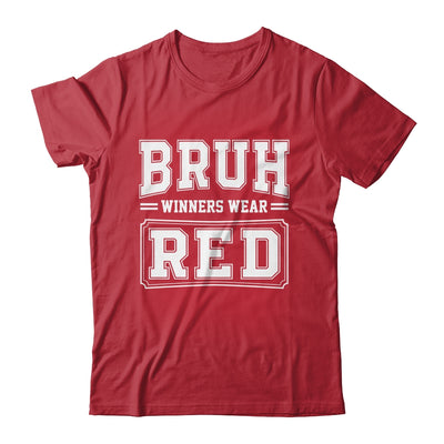 Red Field Day Team Spirit Bruh Winners Wear Red Shirt & Hoodie | siriusteestore