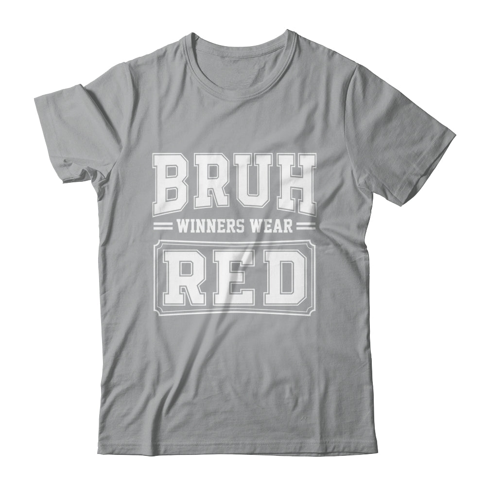 Red Field Day Team Spirit Bruh Winners Wear Red Shirt & Hoodie | siriusteestore