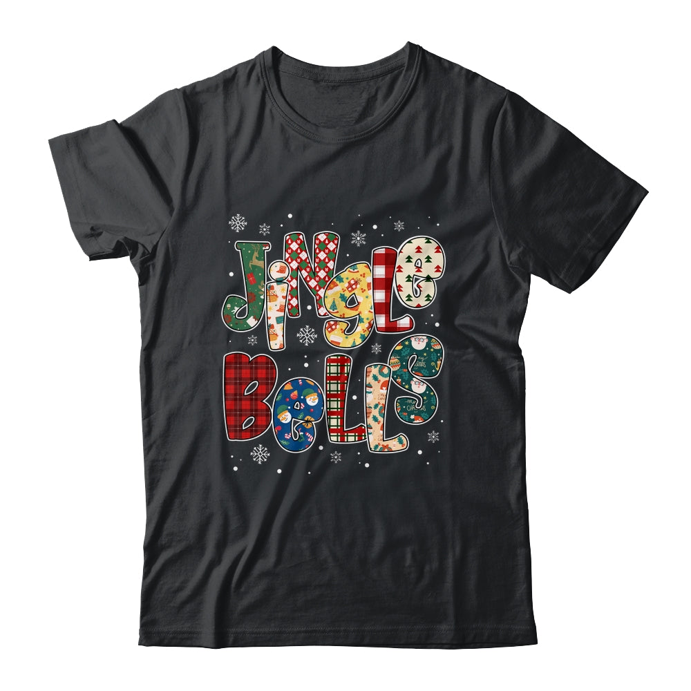 Red Plaid Jingle Bells Christmas Matching Family Men Women Shirt & Sweatshirt | siriusteestore