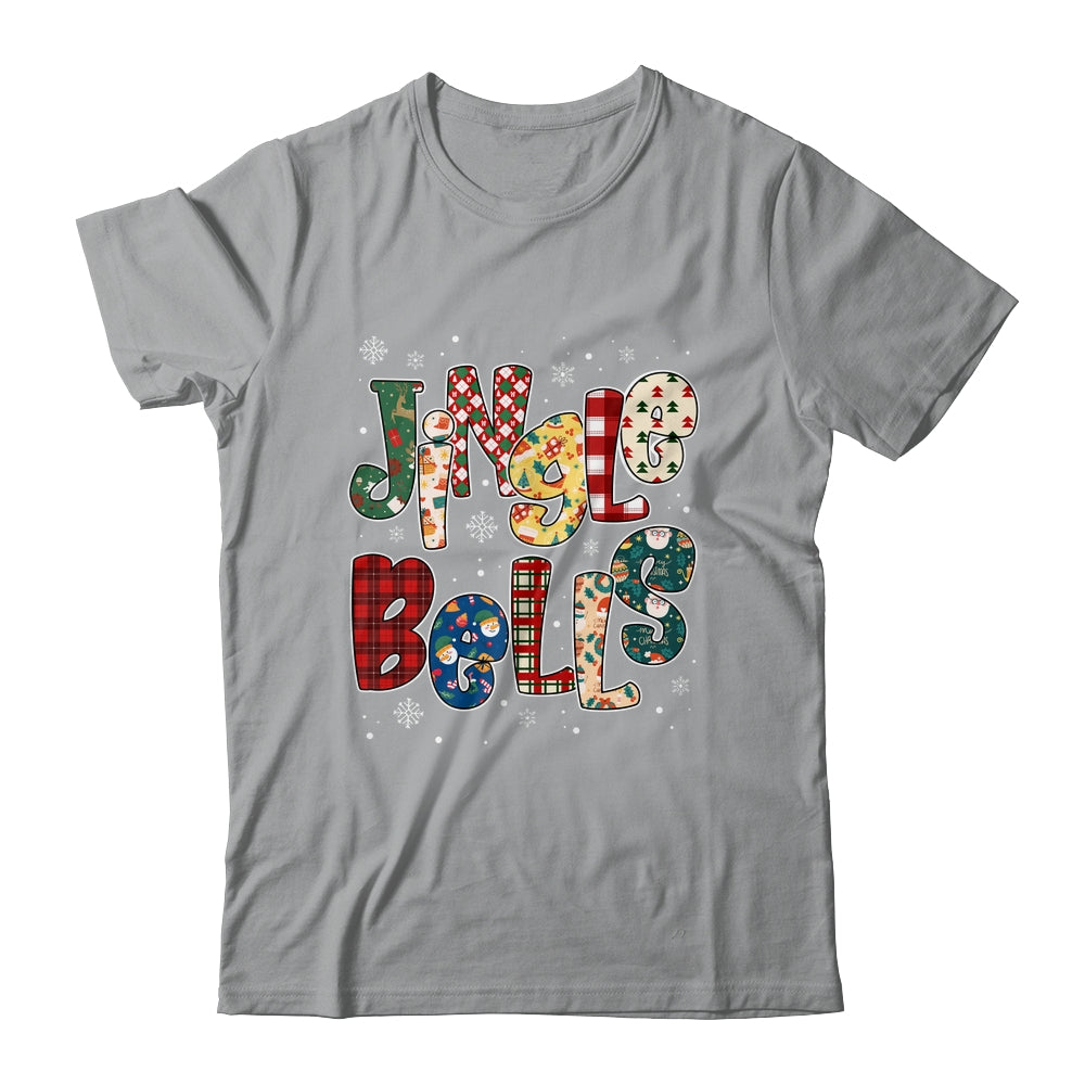Red Plaid Jingle Bells Christmas Matching Family Men Women Shirt & Sweatshirt | siriusteestore