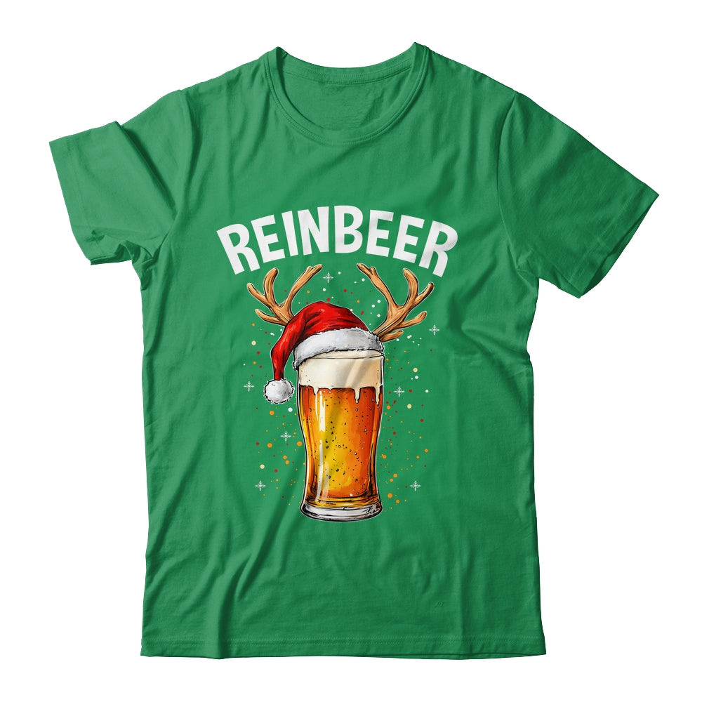 Reinbeer Winedeer Santa Hat Reindeer Couple Xmas Matching Shirt & Sweatshirt | siriusteestore