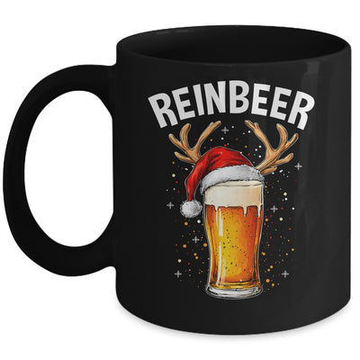 Reinbeer Winedeer Santa Hat Reindeer Couple Xmas Matching Mug | siriusteestore