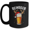 Reinbeer Winedeer Santa Hat Reindeer Couple Xmas Matching Mug | siriusteestore