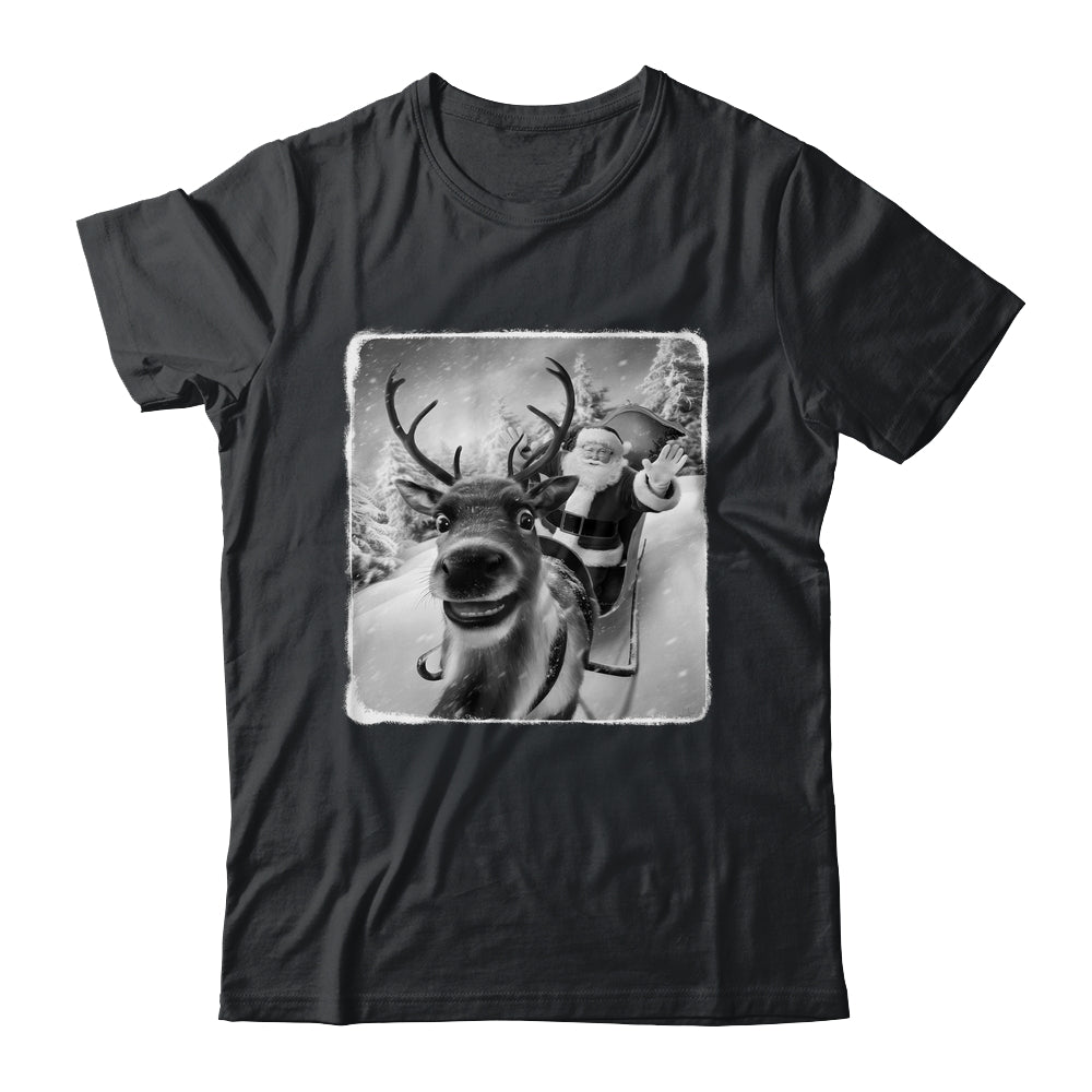 Reindeer Selfie Funny Christmas Santa Claus Xmas Shirt & Sweatshirt | siriusteestore