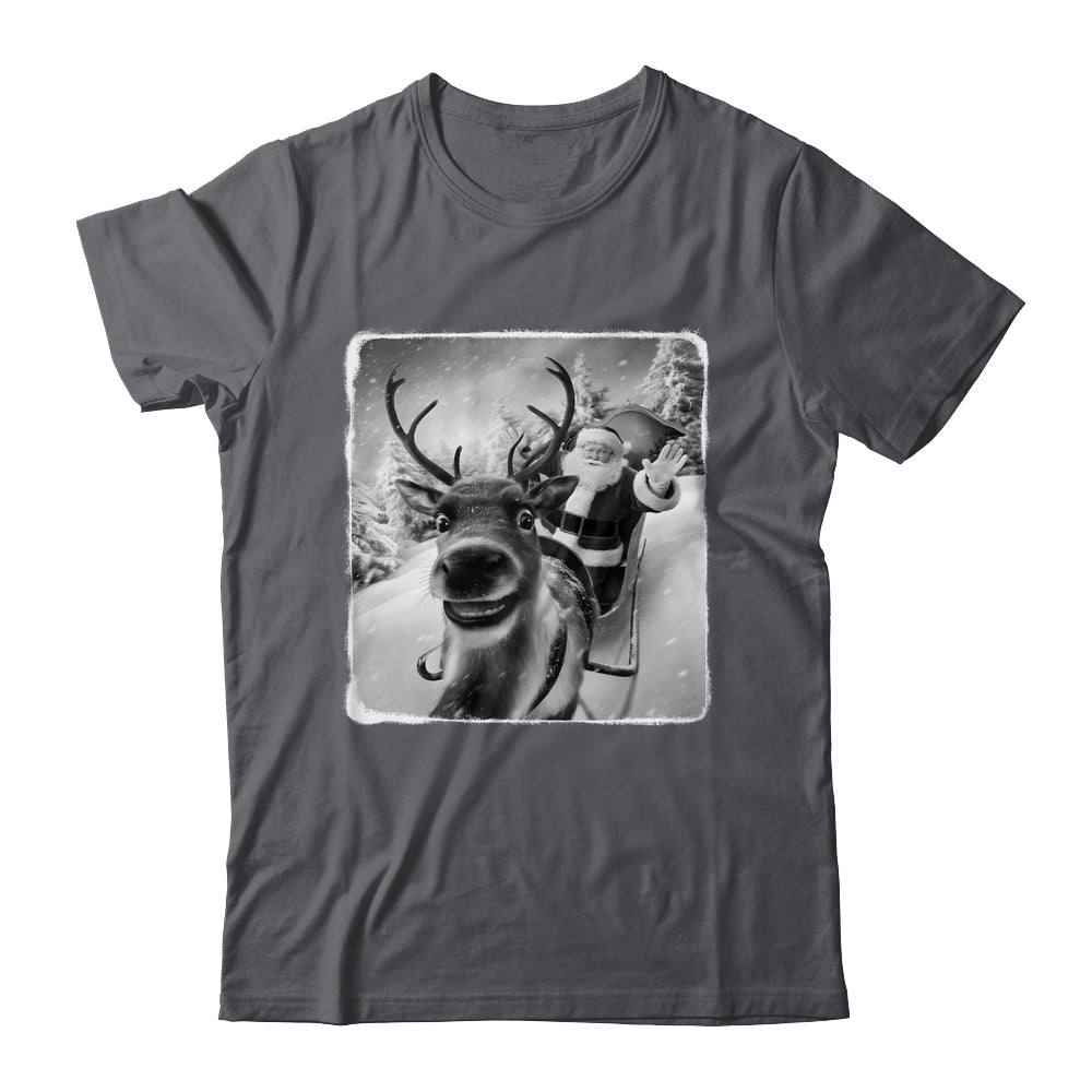 Reindeer Selfie Funny Christmas Santa Claus Xmas Shirt & Sweatshirt | siriusteestore